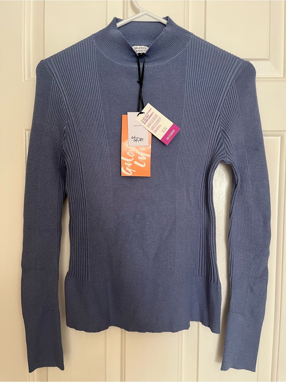 Galeries Lafayette Blue Knit Top